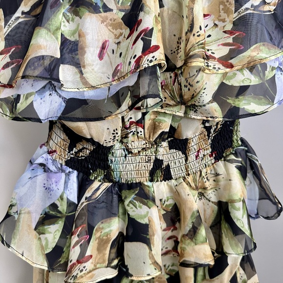 Astr Multicolor Floral Ruffle Maxi Dress - Picture 11 of 11